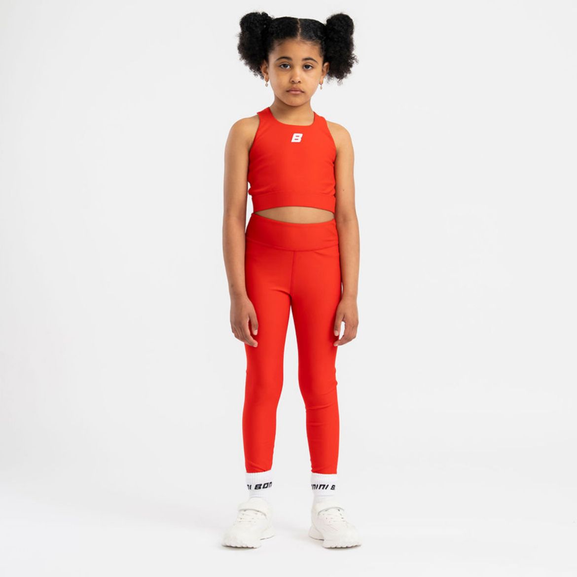 Picture of Bonini Aspire Red Crop Sport Top And Legging Set