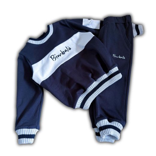 Picture of Bimbalo Boys Navy & Pale Blue Tracksuit 