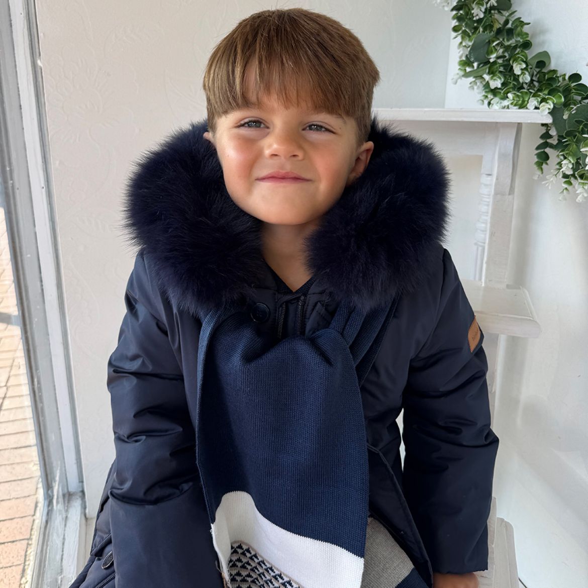 Picture of Bimbalo Boys Navy Coat