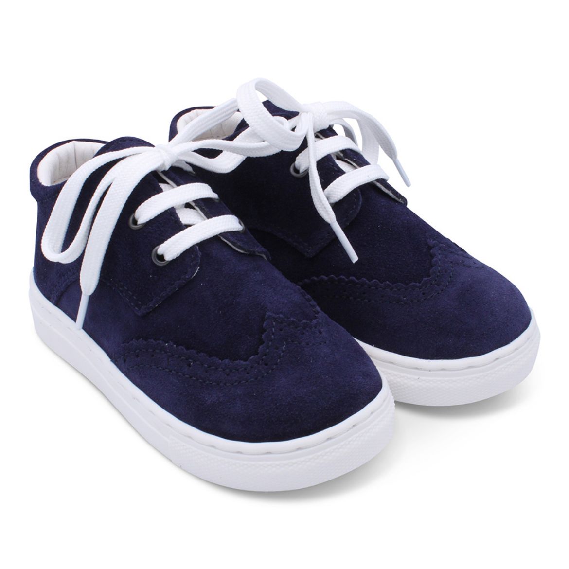 Picture of Borboleta Boys Francisco Navy Suede Trainers