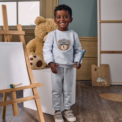 Picture of Patachou Boys Blue Teddy Tracksuit