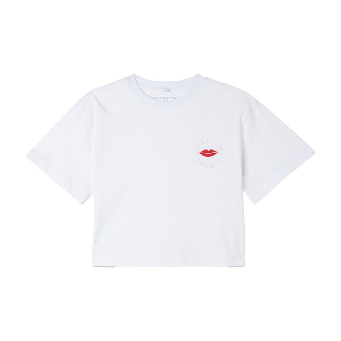 Picture of Stella Mc Cartney Girls White Crop T-Shirt