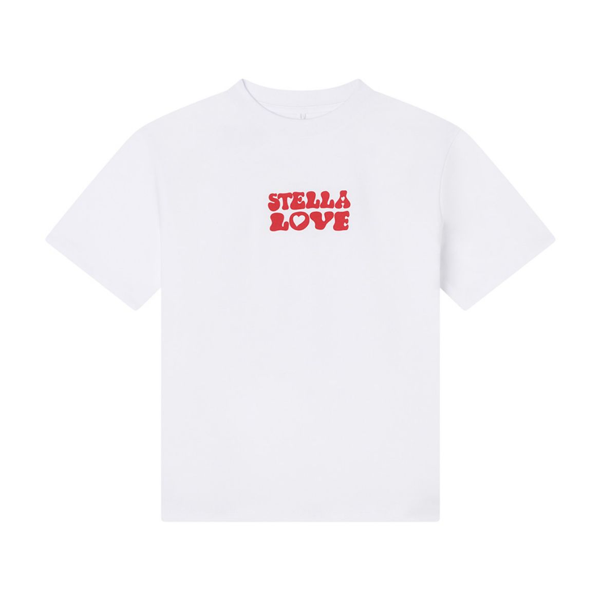 Picture of Stella Mc Cartney Girls White Love T-Shirt
