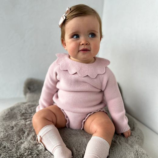 Picture of Martin Aranda Girls Dusty Pink Knitted Set