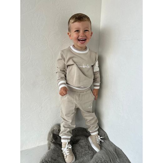 Picture of Bimbalo Boys Beige Tracksuit