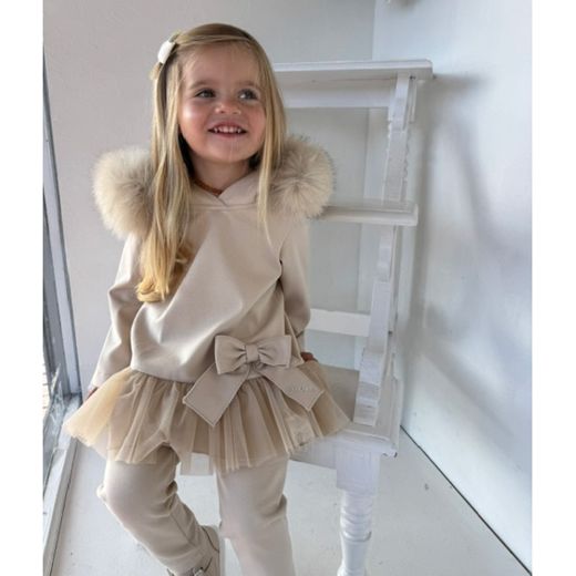 Picture of Bimbalo Girls Beige Leggings Set
