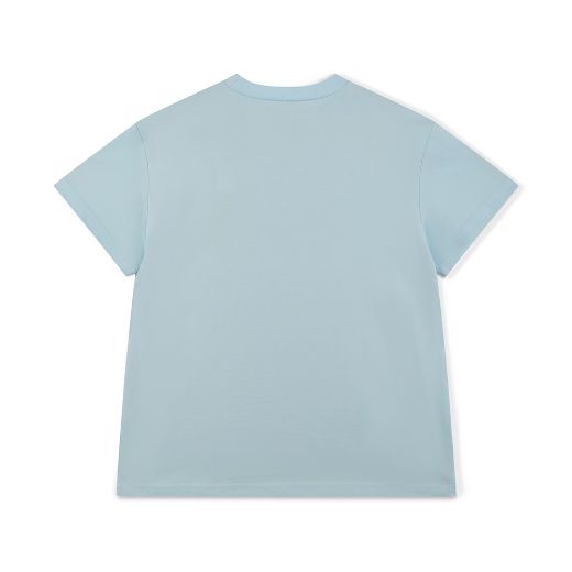 Picture of Bonini Dynamic Sky Blue Oversized Logo T-Shirt