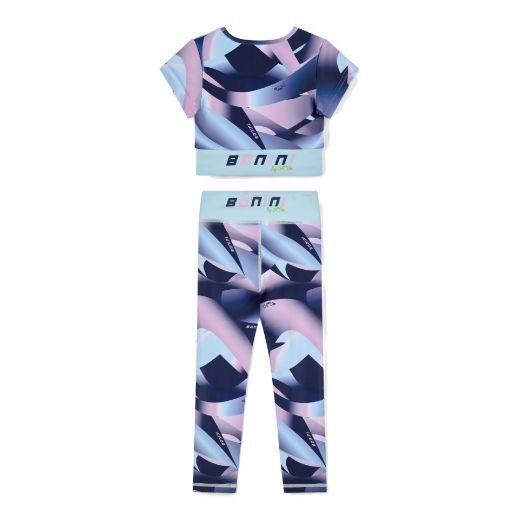 Picture of Bonin Energy/Sprint Sky Blue Printed Sport Top And Leggings
