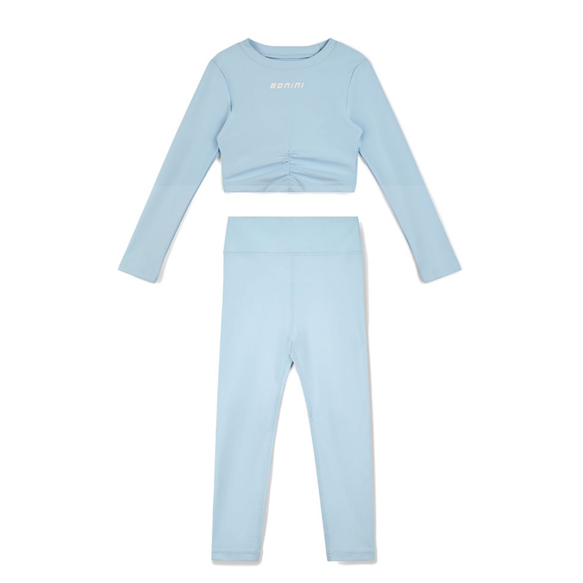 Picture of Bonini Aspire Sky Blue Long Sleeve Sport Top And Legging Set