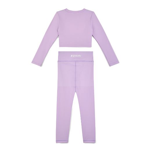 Picture of Bonini Aspire Lilac Long Sleeve Sport Top And Legging Set