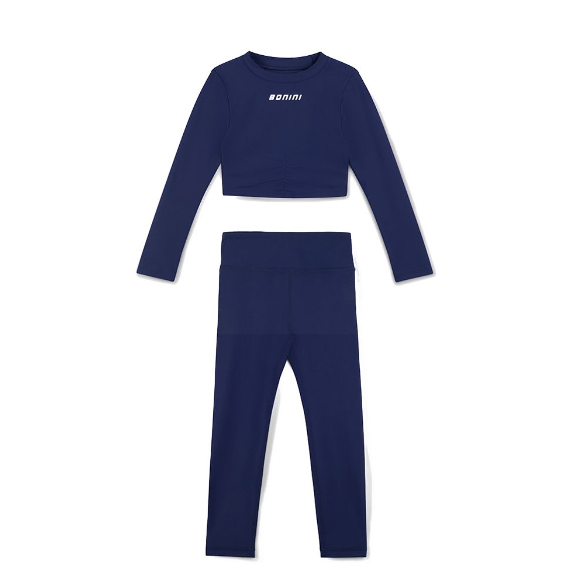 Picture of Bonini Aspire Navy Long Sleeve Sports Top And Legging Set