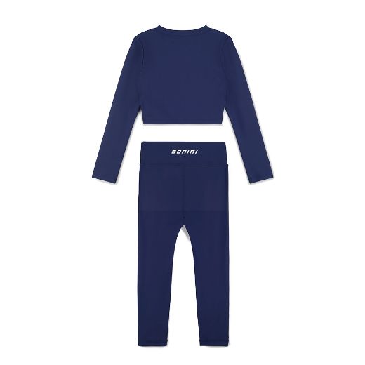 Picture of Bonini Aspire Navy Long Sleeve Sports Top And Legging Set