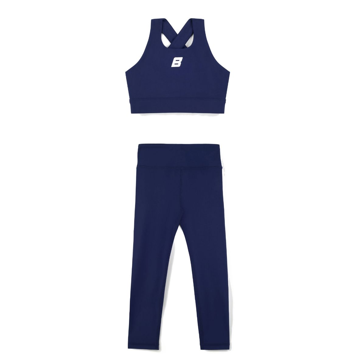 Picture of Bonini Aspire Navy Crop Sport Top And Legging Set