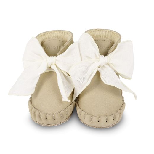 Picture of Donsje Pina Taupe Organza Booties