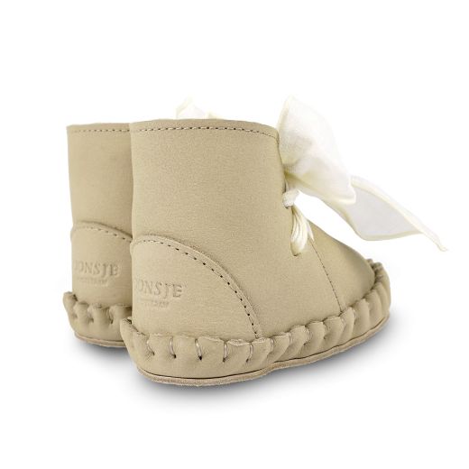Picture of Donsje Pina Taupe Organza Booties