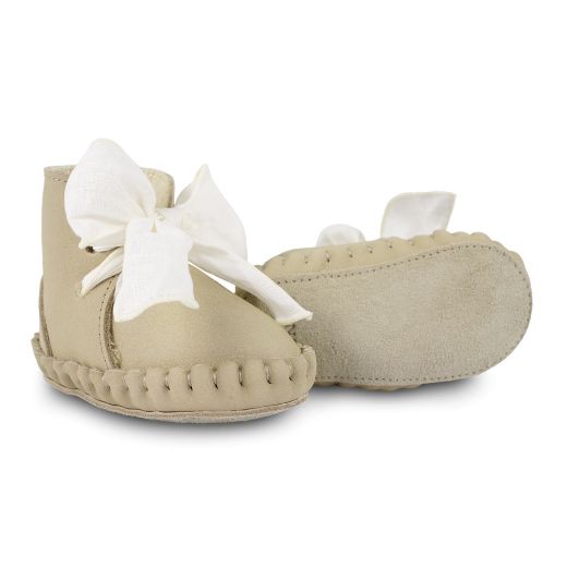 Picture of Donsje Pina Taupe Organza Booties