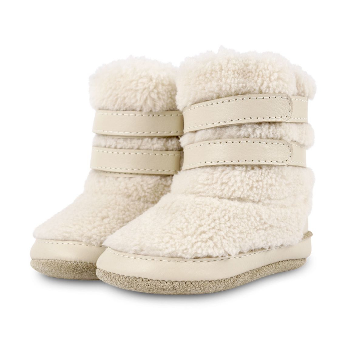 Picture of Donsje Larisso Off White Faux Fur Booties