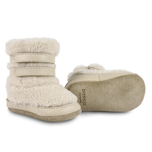 Picture of Donsje Larisso Off White Faux Fur Booties