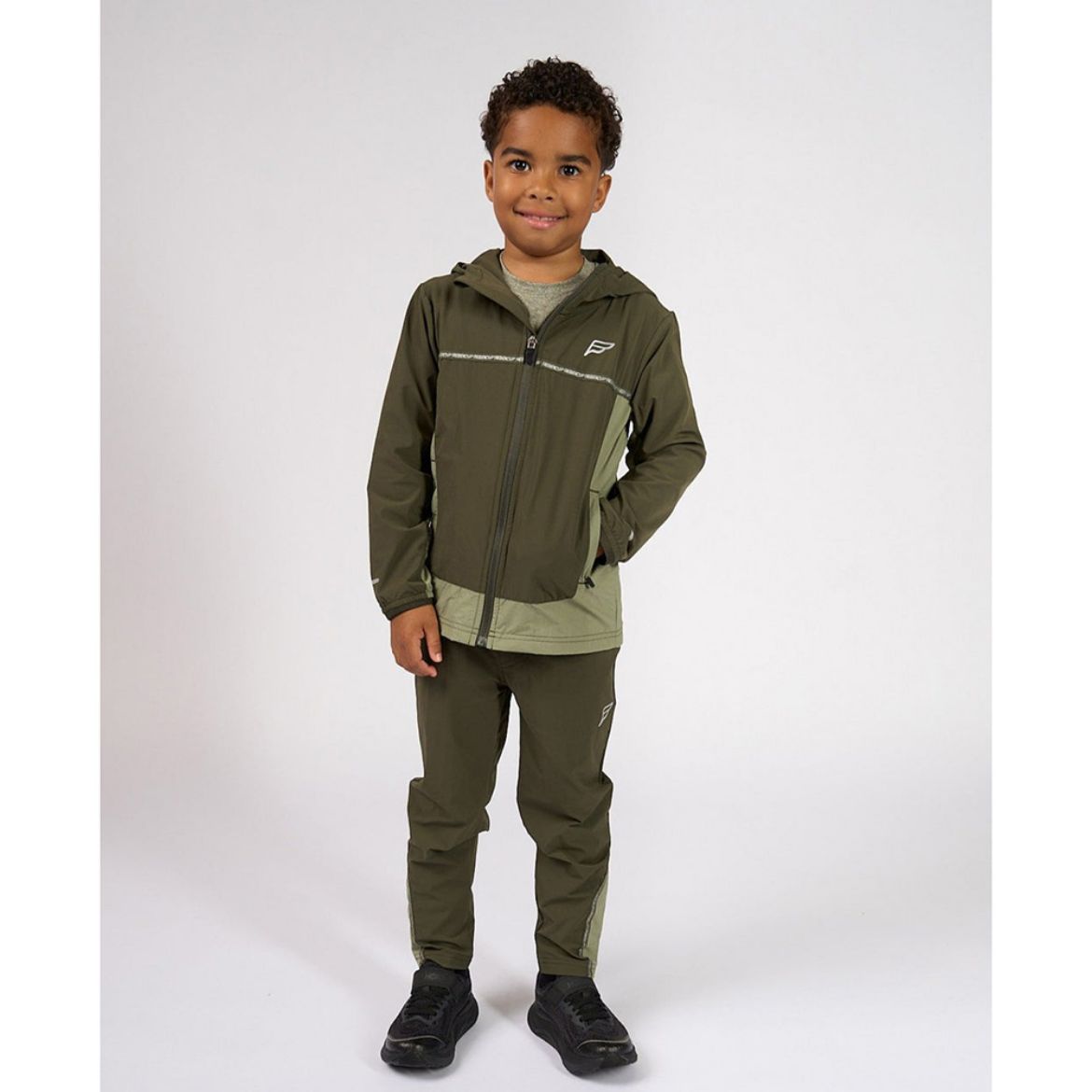 Picture of Frequency Boys Attain Khaki Tracksuit & Top Set