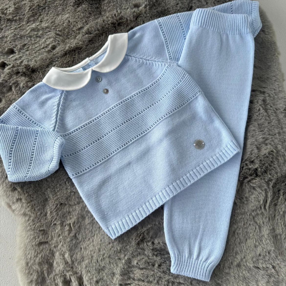 Picture of Granlei Boys Blue Knitted Tracksuit