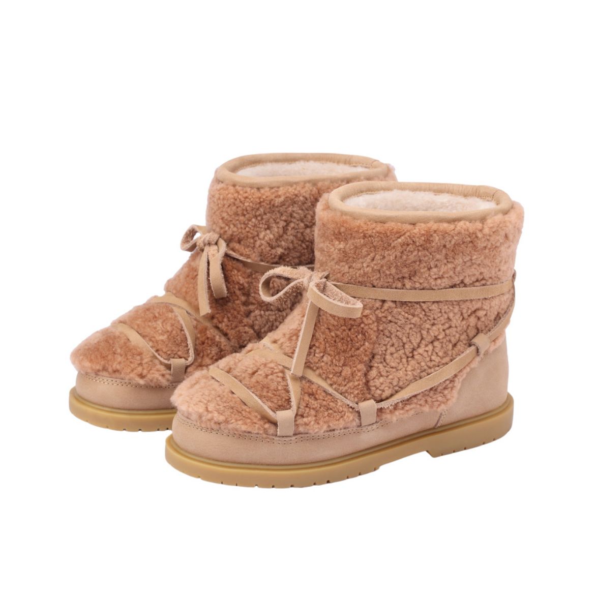 Picture of Donsje Cassia Beige Sheep Wool Boots