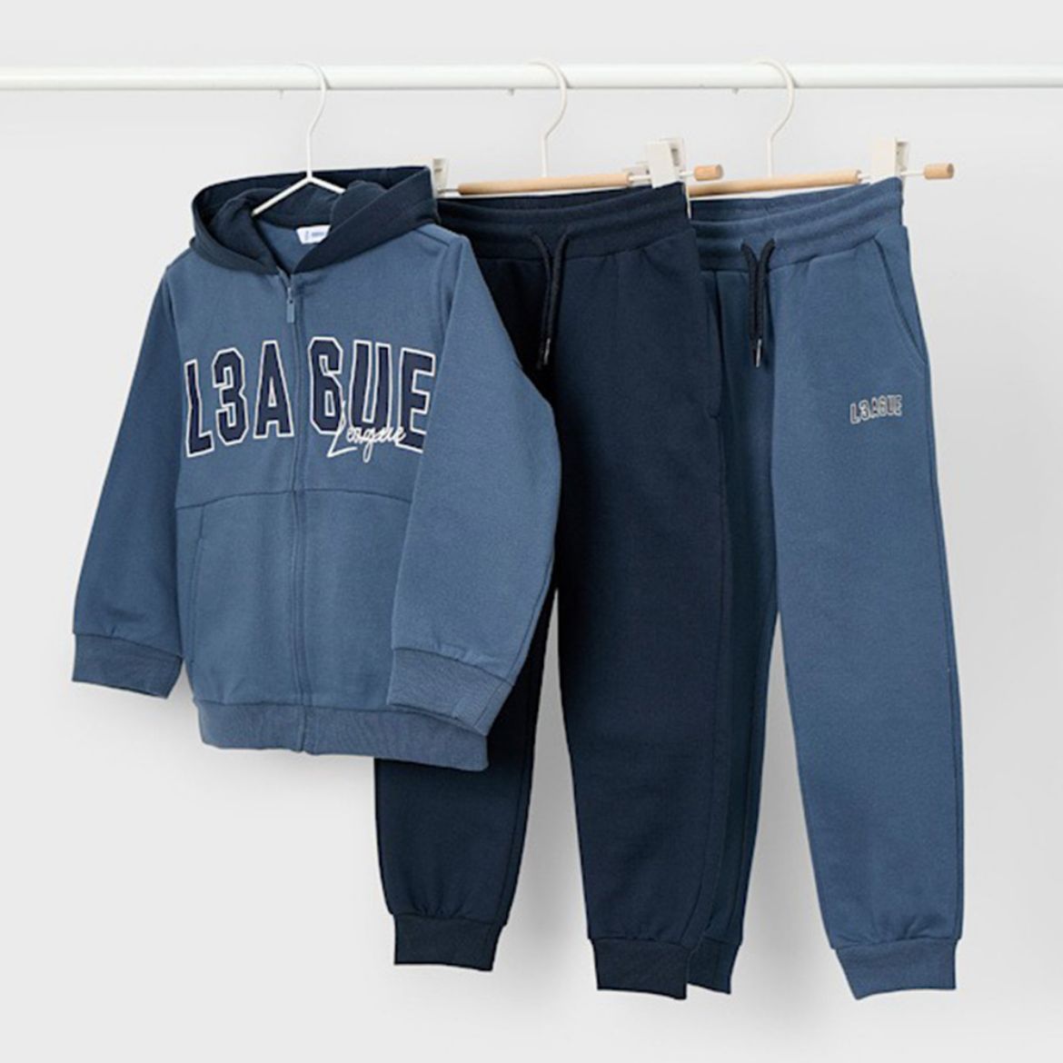 Picture of Mayoral Boys 3 Piece Navy League Tracksuit