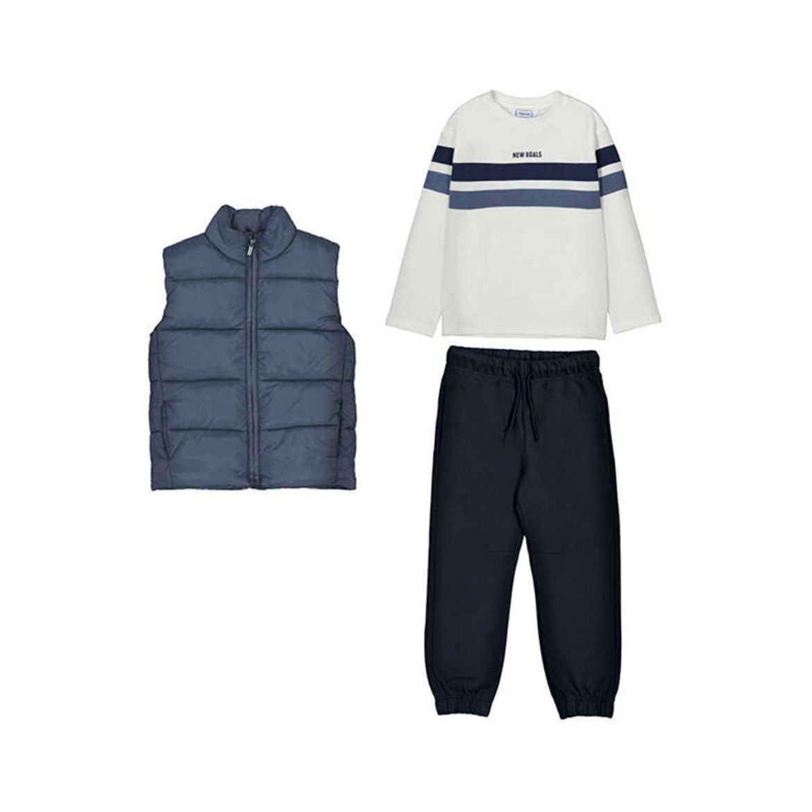 Picture of Mayoral Boys Navy 3 Piece Gilet Set