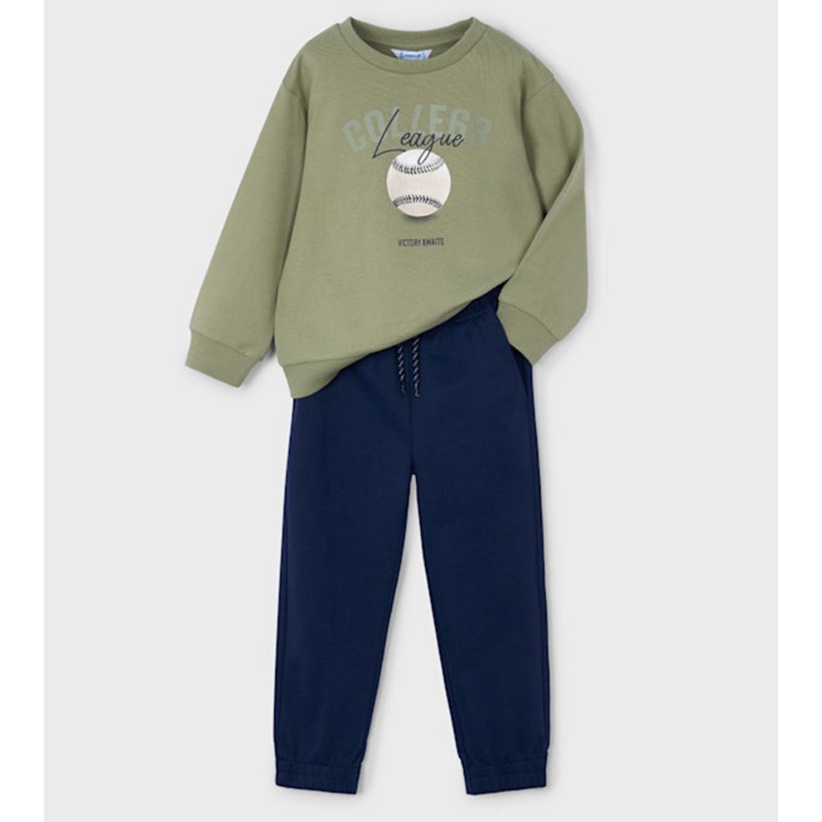 Picture of Mayoral Boys Green 2 Piece Tracksuit