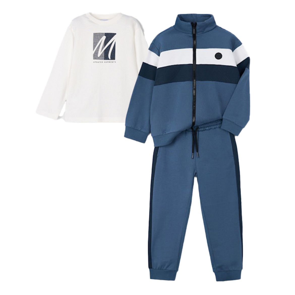 Picture of Mayoral Boys 3 Piece Blue Tracksuit Set
