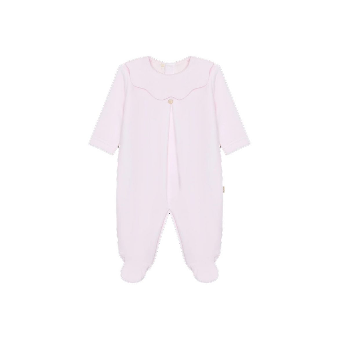 Picture of Baby Gi Pink Velour with Scallop Collar