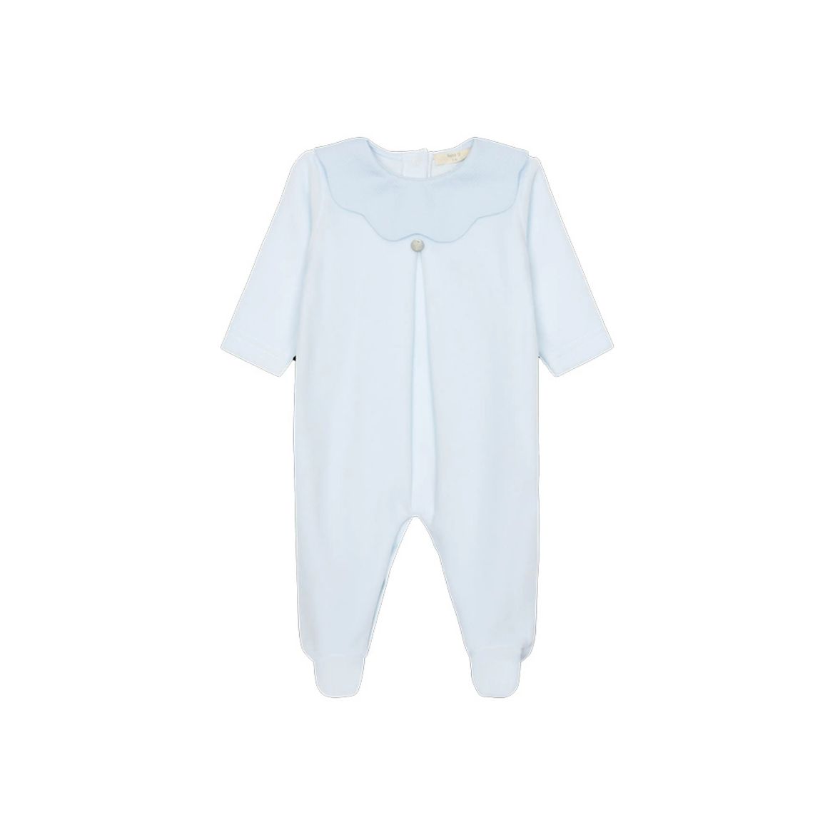 Picture of Baby Gi Blue Velour with Scallop Collar