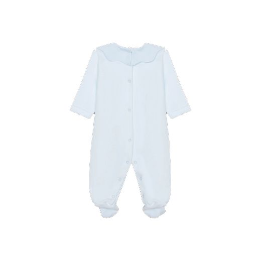 Picture of Baby Gi Blue Velour with Scallop Collar