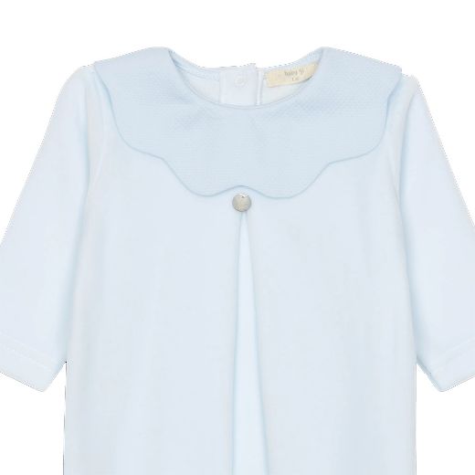 Picture of Baby Gi Blue Velour with Scallop Collar