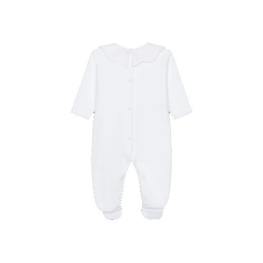 Picture of Baby Gi White Velour with Scallop Collar
