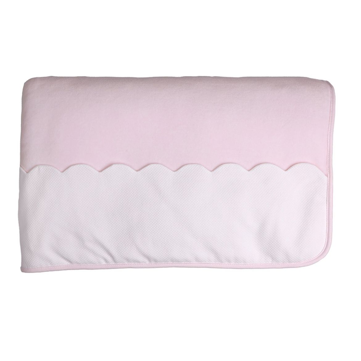 Picture of Baby Gi Pink Velour Scalloped Blanket