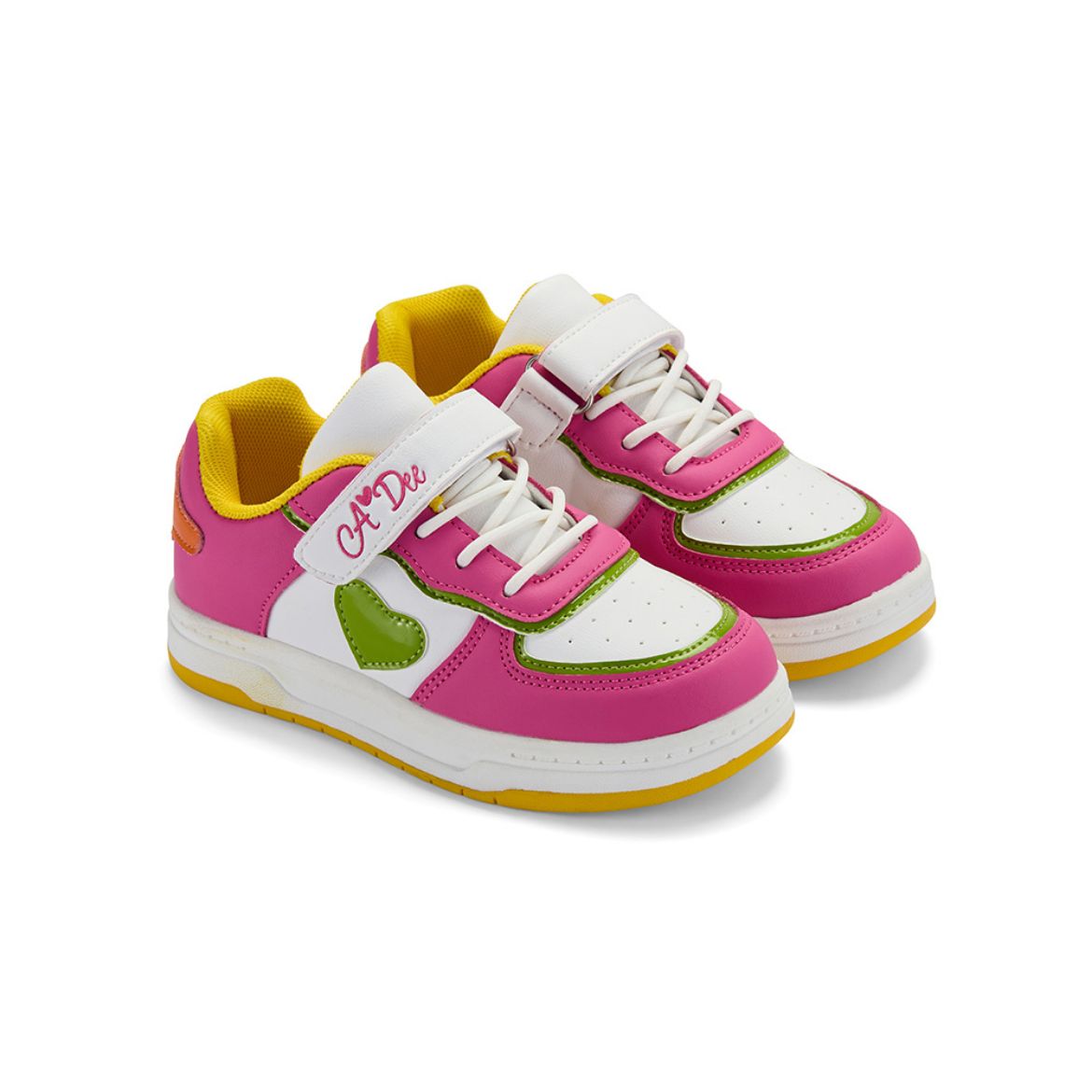 Picture of A Dee Dnk Fuchsia Pink Heart Trainers