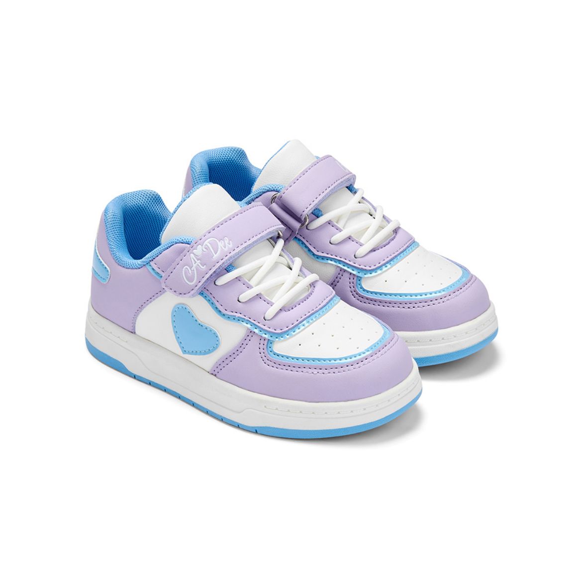 Picture of A Dee Dnk Lilac Heart Trainers
