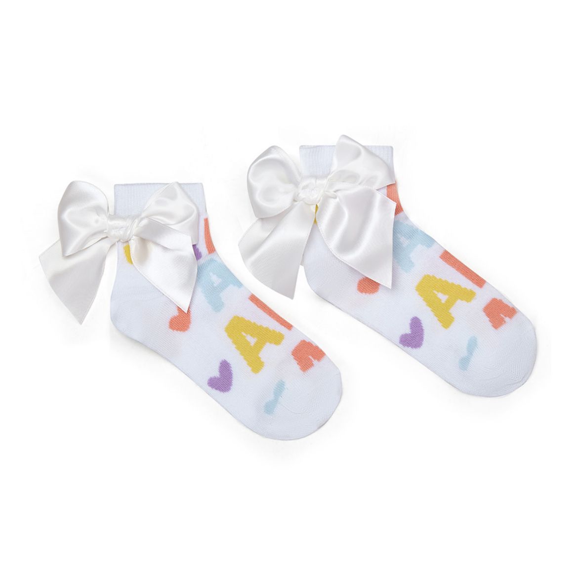 Picture of A Dee Sasha Initial Print Ankle Socks