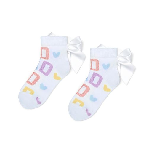 Picture of A Dee Sasha Initial Print Ankle Socks