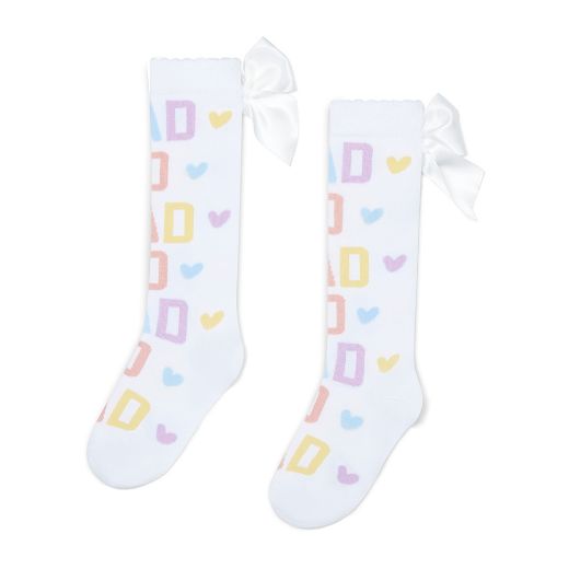Picture of A Dee Sylvia Initial Print Knee Socks