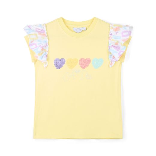 Picture of A Dee Sienna Lemon Initial Print Short Set