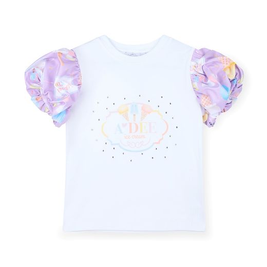 Picture of A Dee Sally Lilac Ice Cream Print Skirt Set