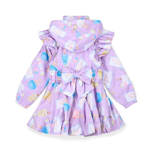 Picture of A Dee Sabrina Lilac Ice Cream Print Coat