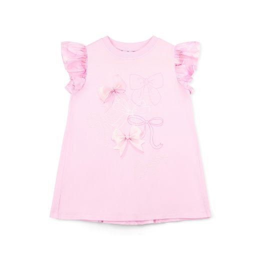 Picture of A Dee Ria Pink Bow Top with Printed Leggings Set