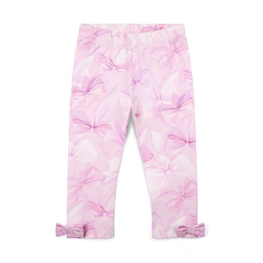 Picture of A Dee Ria Pink Bow Top with Printed Leggings Set