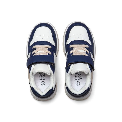 Picture of Mitch & Son Navy Jump Low Trainers