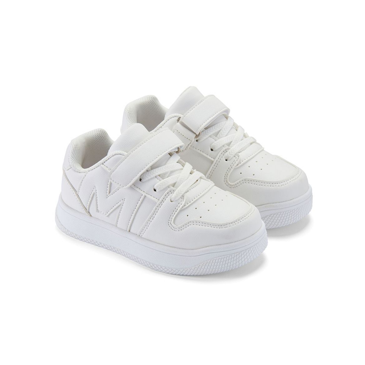 Picture of Mitch & Son White Jump Low Trainers