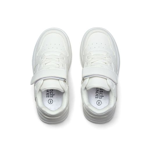Picture of Mitch & Son White Jump Low Trainers