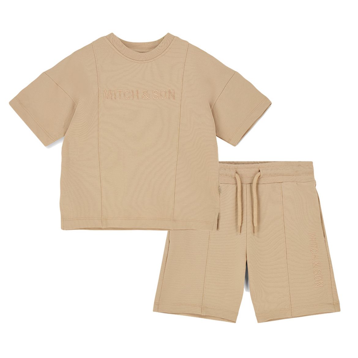 Picture of Mitch & Son Porter Beige Sweat Short Set