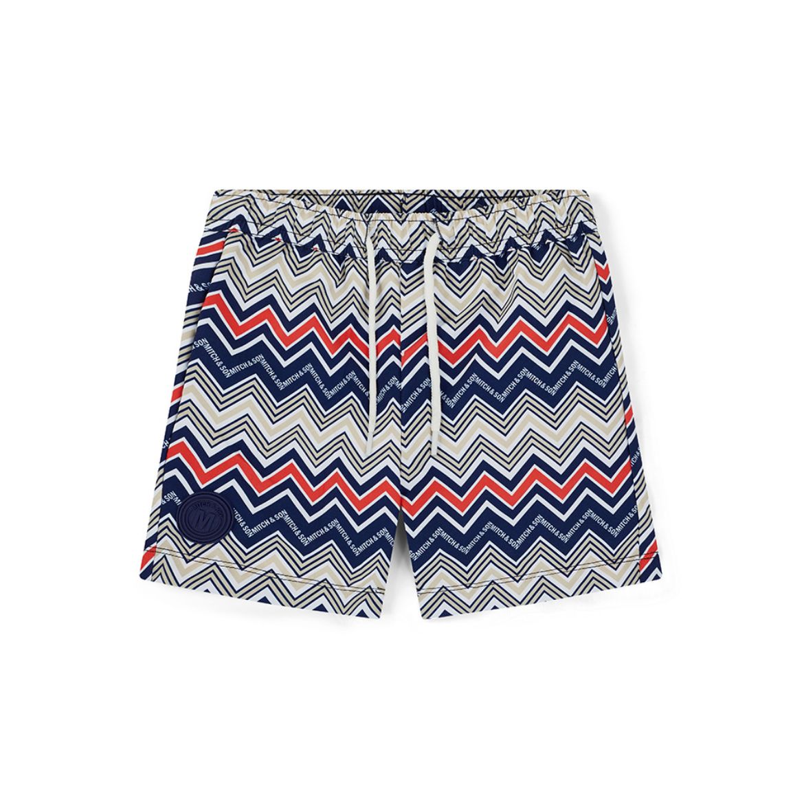 Picture of Mitch & Son Pablo Navy Printed Swim Short